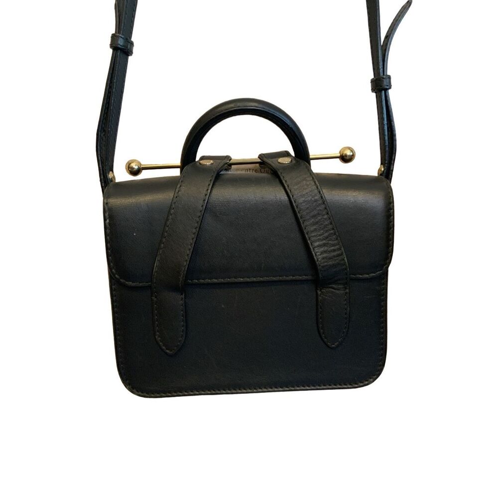 Strathberry Nano Tote - Black leather mini bag crossbody - Picture 3 of 15